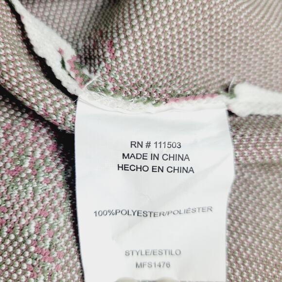 Kiss the Stars Puff Shoulder Crochet Crop Top S Cream Pink Floral Blouse - Picture 8 of 8